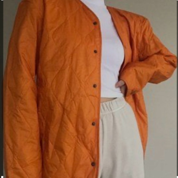 NEW with tags Aritzia TNA Wicker Park Jacket Orange Size Medium - Picture 1 of 10